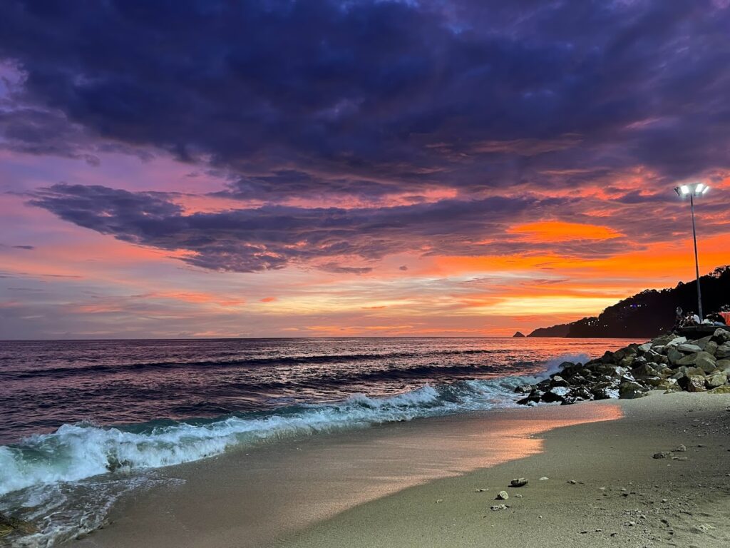 sunset at Kalim Beach