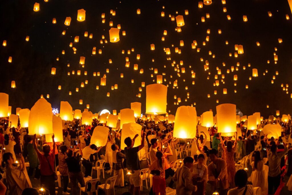 Floating lanterns